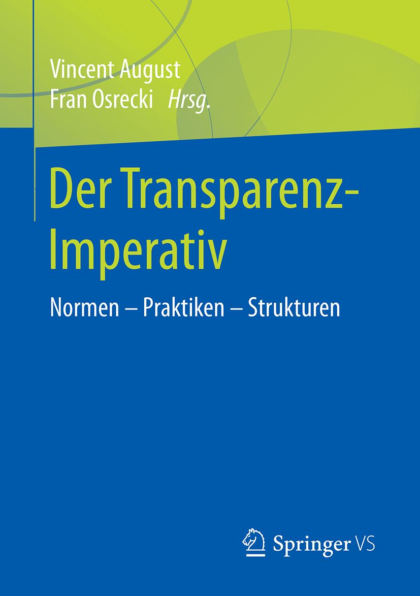 August, Osrecki   Transparenz Imperativ Cover