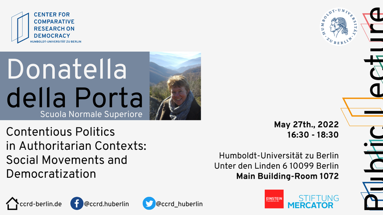 Keynote Lecture von Donatella della Porta Keynote Lecture von Donatella della Porta