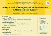 Neue Vortragsreihe zum Thema "Human Rights and the Rule of Law in Turkey" (eng) Neue Vortragsreihe zum Thema "Human Rights and the Rule of Law in Turkey" (eng)