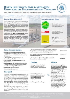 Poster Partizipation Tempelhof